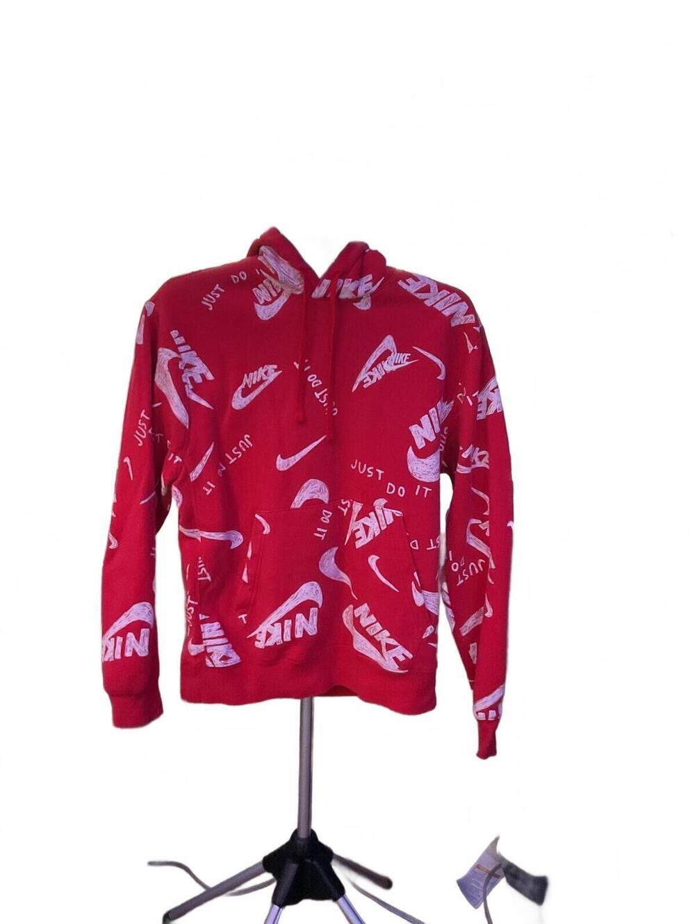 Nike Sportswear Club Fleece AOP Hoodie Size Large